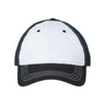 CAP AMERICA Relaxed Golf Dad Hat - CAP AMERICA i1002 White/ Black Adjustable Caps