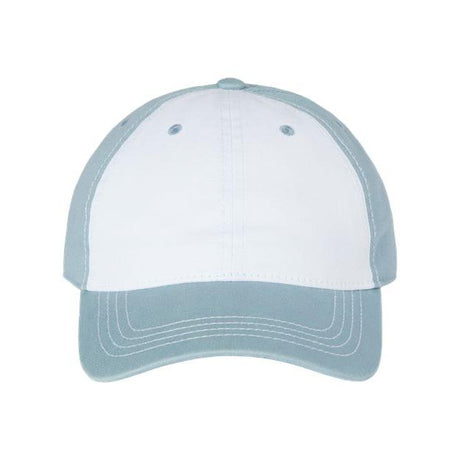 CAP AMERICA Relaxed Golf Dad Hat - CAP AMERICA i1002 White/ Smoke Blue Adjustable Caps