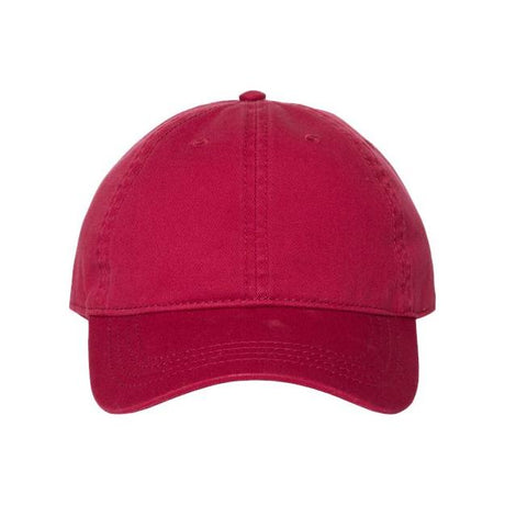 CAP AMERICA Relaxed Golf Dad Hat - CAP AMERICA i1002 Wine Adjustable Caps