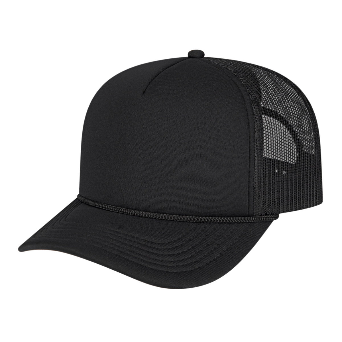 Cap America Retro Foamie Trucker Cap i5054 Black Standard