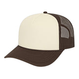 Cap America Retro Foamie Trucker Cap i5054 Cream/Brown Standard