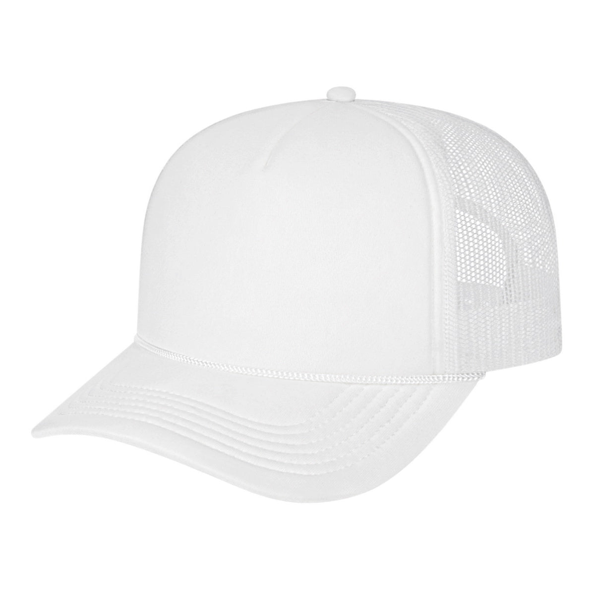 Cap America Retro Foamie Trucker Cap i5054 White Standard