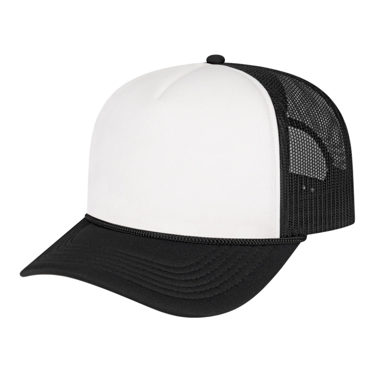 Cap America Retro Foamie Trucker Cap i5054 White/Black Standard
