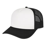 Cap America Retro Foamie Trucker Cap i5054 White/Black Standard