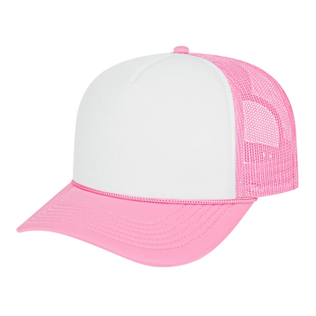 Cap America Retro Foamie Trucker Cap i5054 White/Pink Standard