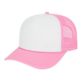 Cap America Retro Foamie Trucker Cap i5054 White/Pink Standard