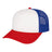 Cap America Retro Foamie Trucker Cap i5054 White/Red/Royal Standard