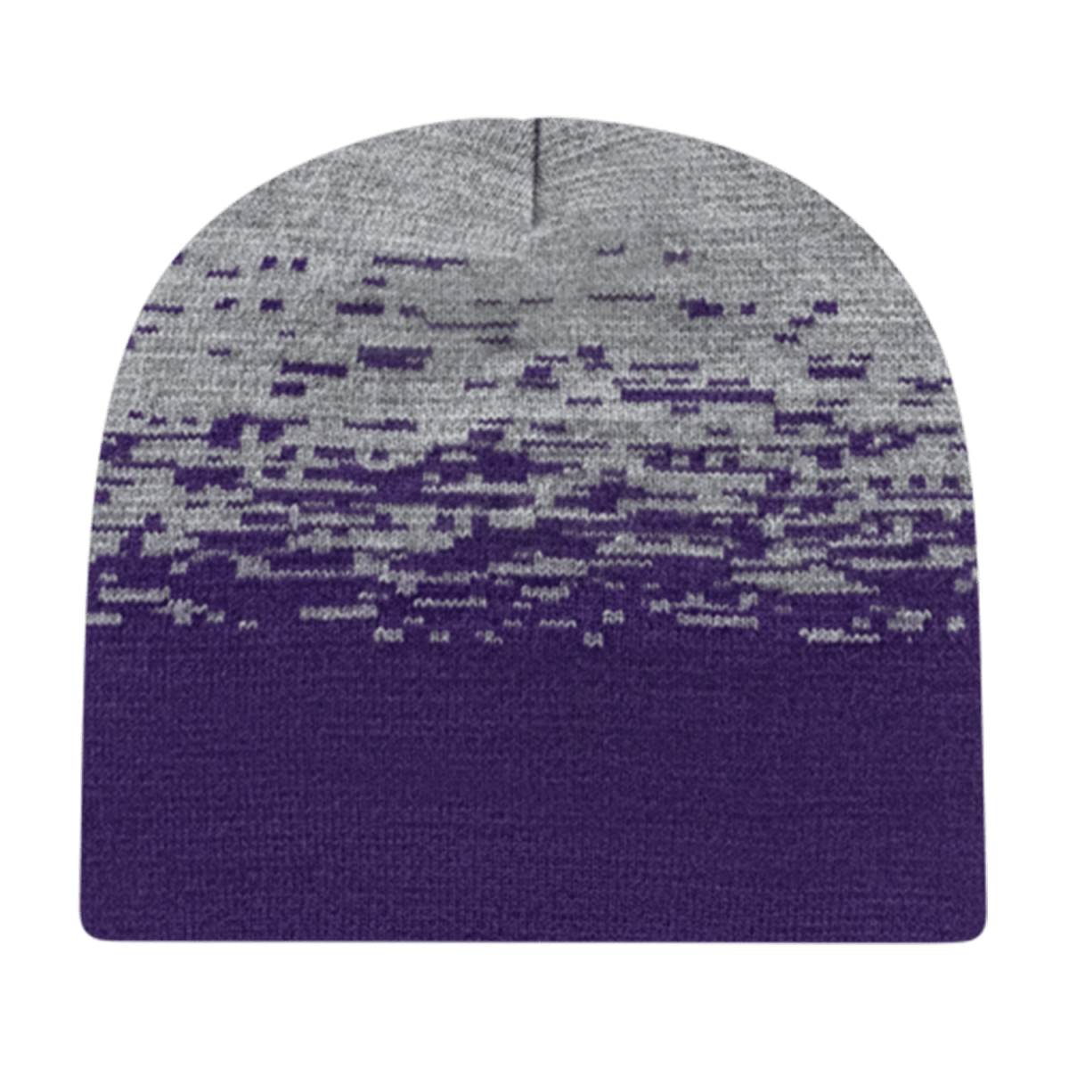 Cap America Static Pattern Knit Beanie RKS9 True Royal/Heather Standard