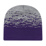 Cap America Static Pattern Knit Beanie RKS9 True Royal/Heather Standard