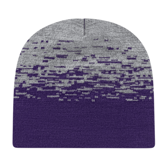 Cap America Static Pattern Knit Beanie RKS9 True Royal/Heather Standard