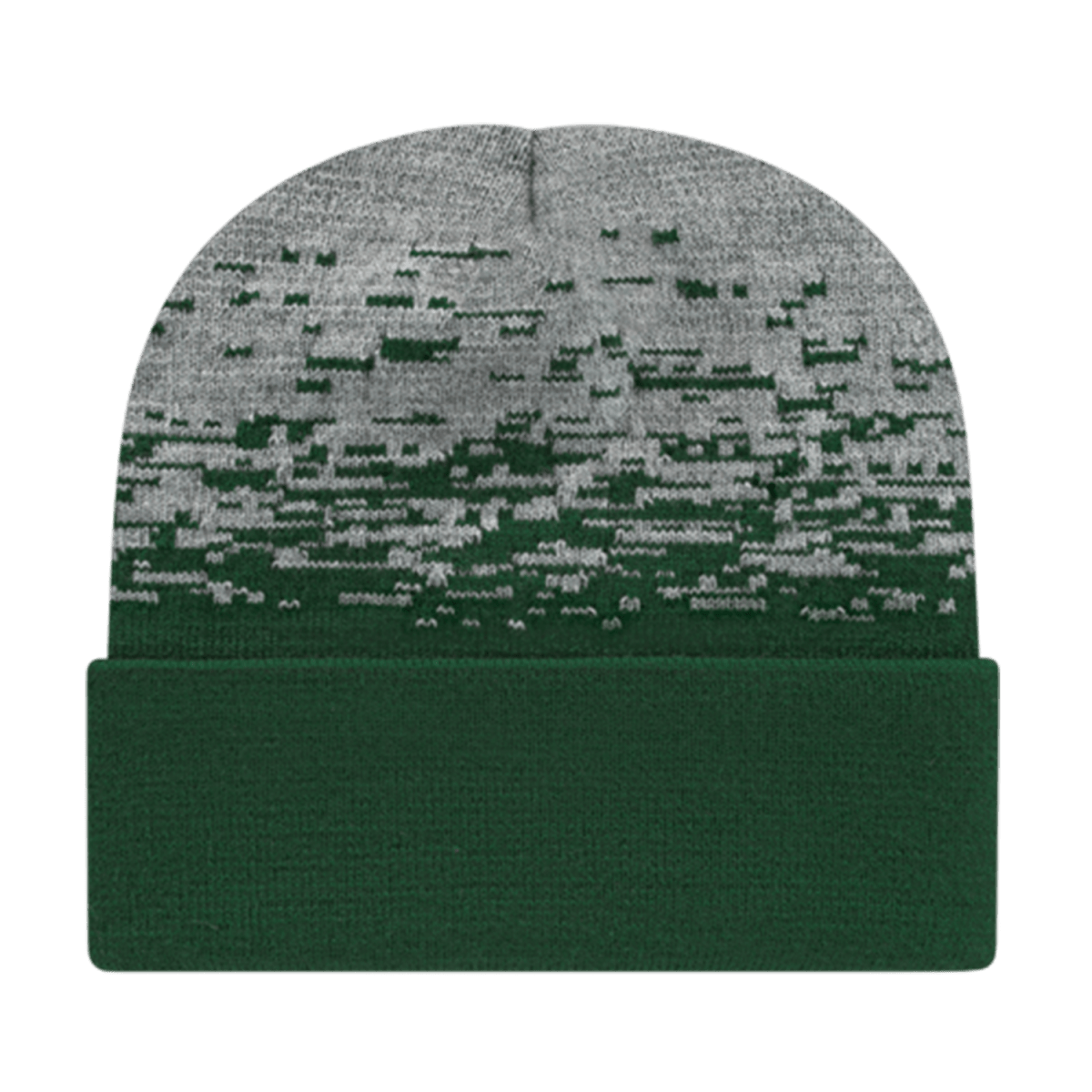 Cap America Static Pattern Knit Cap with Cuff RKS12 Purple/Heather Standard