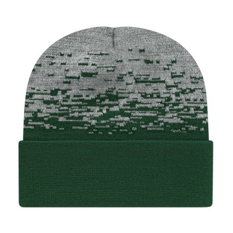 Cap America Static Pattern Knit Cap with Cuff RKS12 Purple/Heather Standard