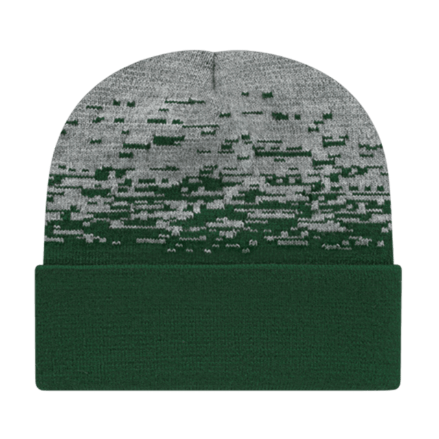 Cap America Static Pattern Knit Cap with Cuff RKS12 Purple/Heather Standard