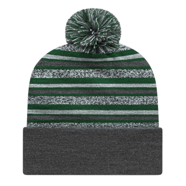 Cap America Striped Knit Cap with Cuff RKL12 True Navy Standard