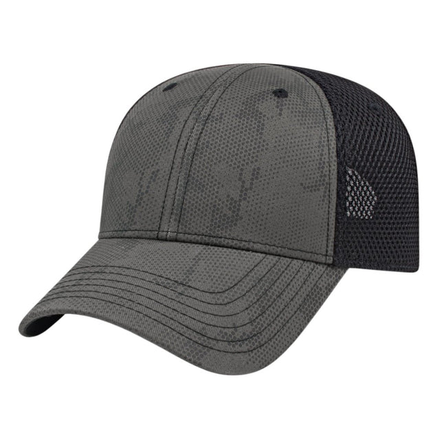Cap America Tactical Screen Print Mesh Back Cap i2012 Charcoal/Black Standard