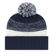 Cap America Thick Ribbed Knit Cap with Cuff iK61 Black/White Standard