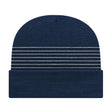 Cap America Thin Striped Knit Cap with Cuff RKT12 True Red Standard