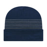 Cap America Thin Striped Knit Cap with Cuff RKT12 True Red Standard