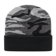 Cap America Urban Camouflage Knit Cap with Solid Color Cuff RKUC12 Urban Camo Standard