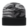 Cap America Urban Camouflage Knit Cap with Solid Color Cuff RKUC12 Urban Camo Standard