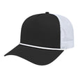 Cap America Value Rope Trucker Cap i5011 Black/White/White Standard
