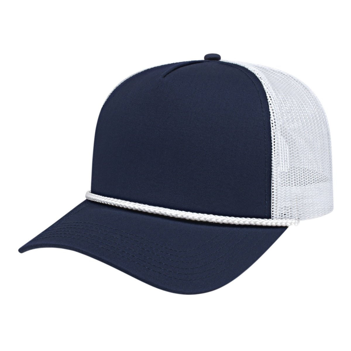 Cap America Value Rope Trucker Cap i5011 Navy/White/White Standard