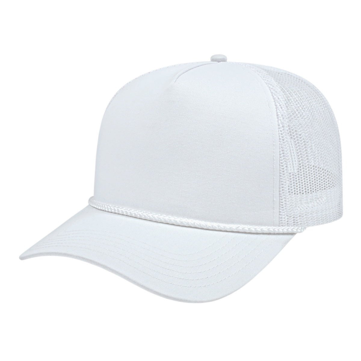 Cap America Value Rope Trucker Cap i5011 White Standard