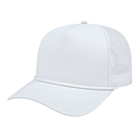 Cap America Value Rope Trucker Cap i5011 White Standard