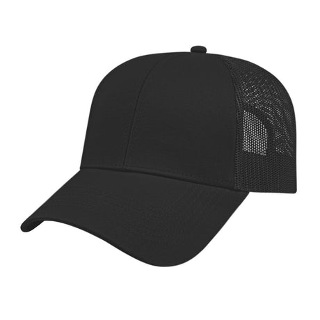Cap America Value Trucker Cap i3025 Black Standard Caps