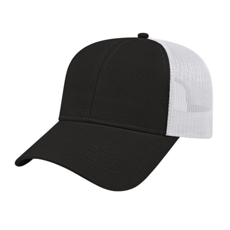 Cap America Value Trucker Cap i3025 Black/White Standard Caps