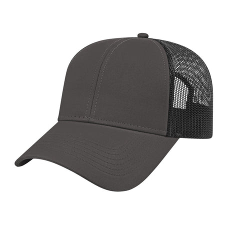 Cap America Value Trucker Cap i3025 Charcoal/Black Standard Caps