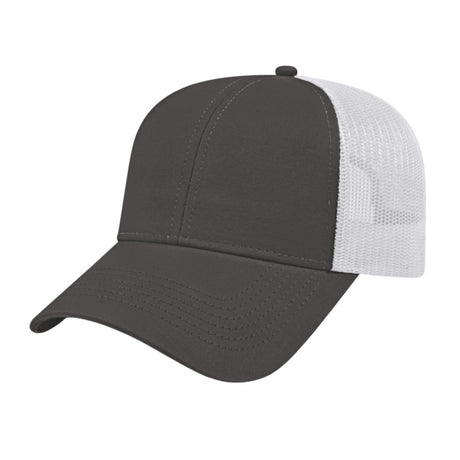 Cap America Value Trucker Cap i3025 Charcoal/White Standard Caps