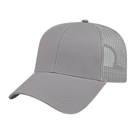 Cap America Value Trucker Cap i3025 Gray Standard Caps