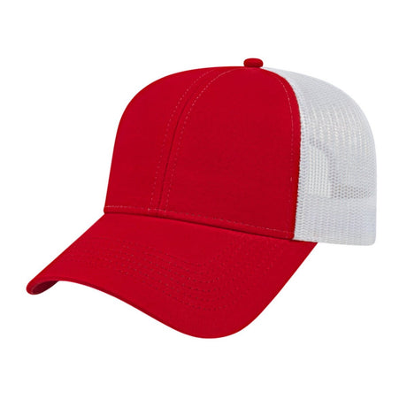 Cap America Value Trucker Cap i3025 Red/White Standard Caps