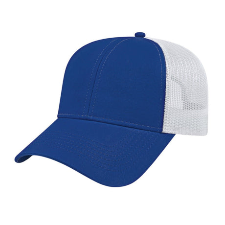 Cap America Value Trucker Cap i3025 Royal/White Standard Caps