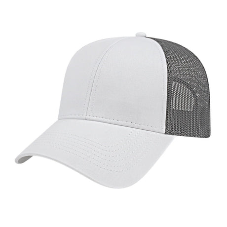 Cap America Value Trucker Cap i3025 White/Charcoal Standard Caps