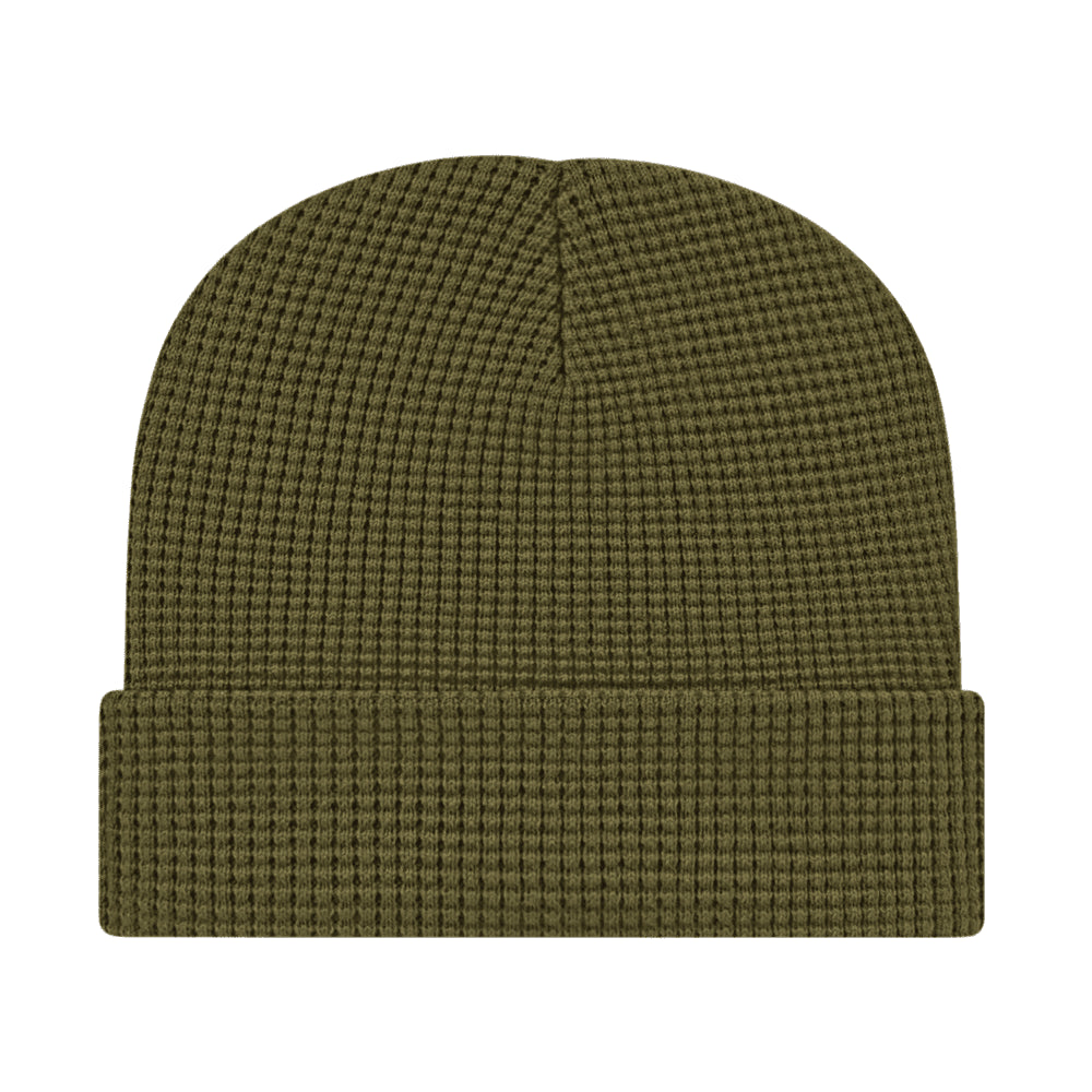 Cap America Waffle Knit Cap with Cuff iK70 Cider Standard