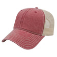 Joe's USA BTA Backroads Trucker Cap Light Maroon/Stone Standard