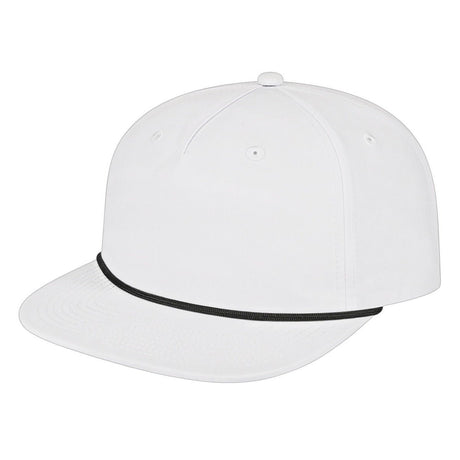 Cap America Waypoint Rope Cap i7310 White/Black Standard Caps
