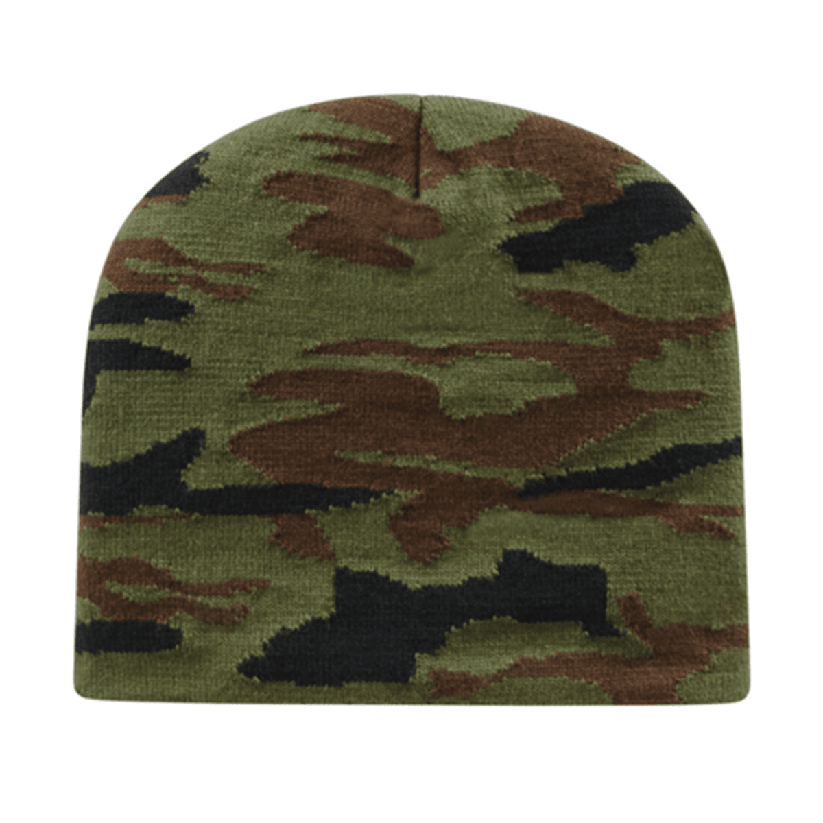 Cap America Woodland Camouflage Knit Beanie RKWC9 Woodland Camo Standard
