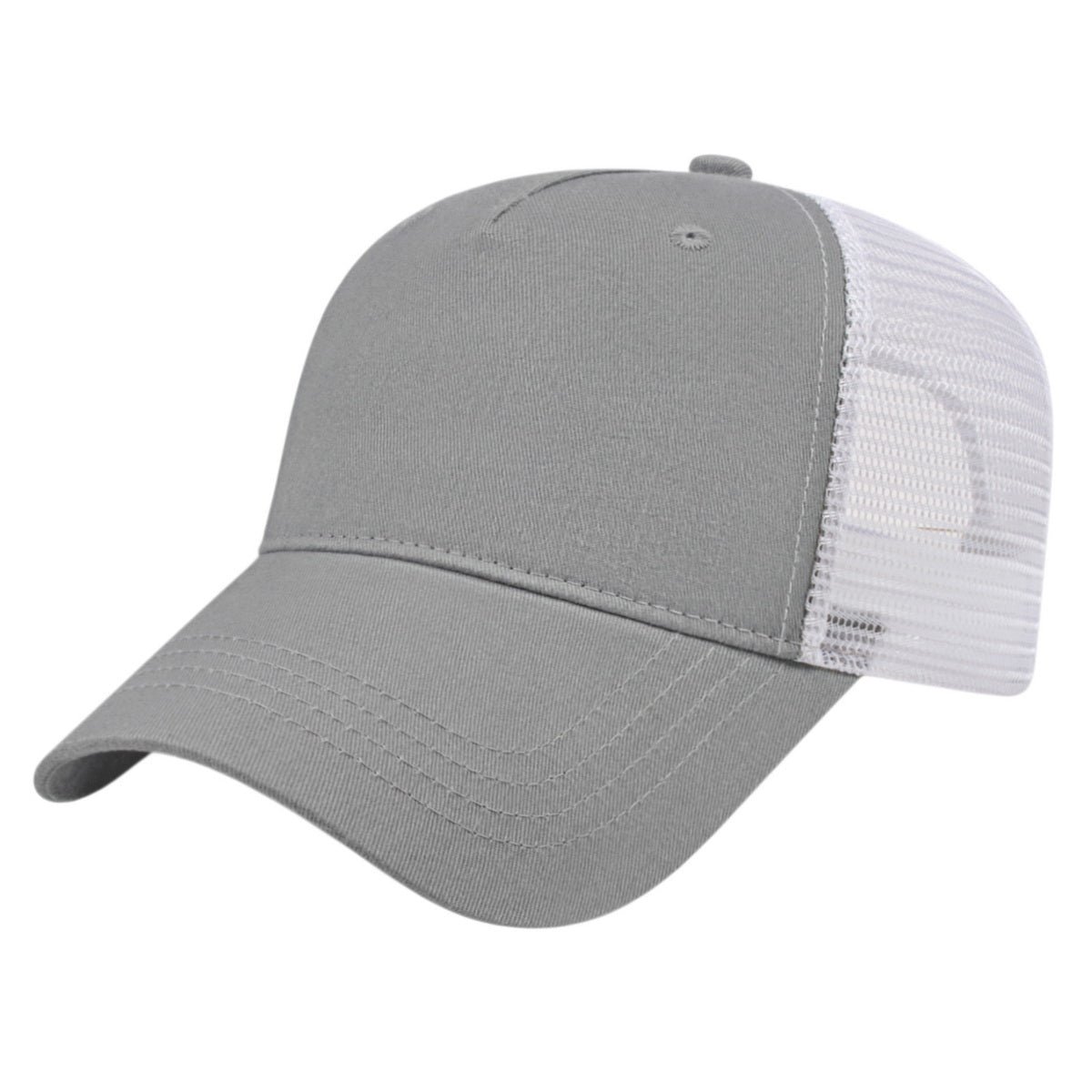 Cap America X - tra Value Five Panel Trucker Cap X600 Gray/White Standard