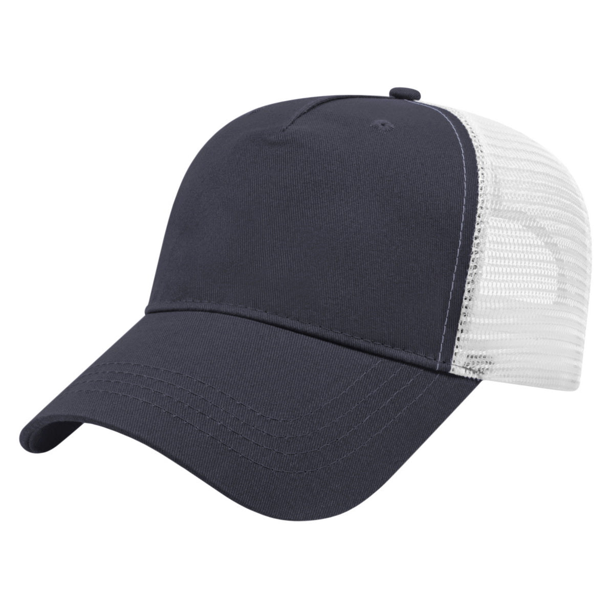 Cap America X - tra Value Five Panel Trucker Cap X600 Navy/White Standard