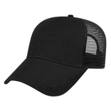 Cap America X - tra Value Six Panel Trucker Cap X500 Black Standard