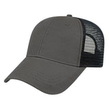Cap America X - tra Value Six Panel Trucker Cap X500 Charcoal/Black Standard