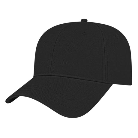 Cap America X - Tra Value Structured Polyester Cap X700 Black Standard