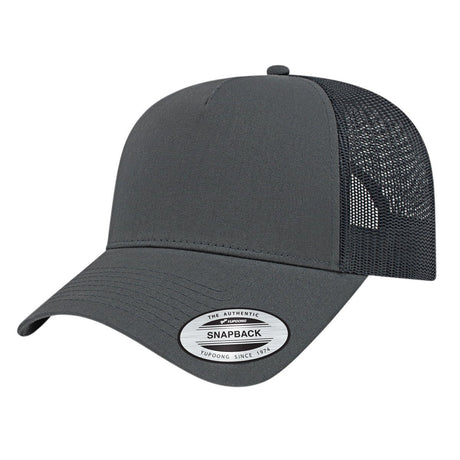 Cap America YP Classics® Five Panel Retro Trucker Cap i6506 Charcoal Standard