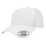 Cap America YP Classics® Five Panel Retro Trucker Cap i6506 White Standard
