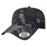 Cap America YP Classics® Veil Camo® Retro Trucker Cap i6606VC Poseidon Black Standard