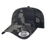 Cap America YP Classics® Veil Camo® Retro Trucker Cap i6606VC Poseidon Black Standard