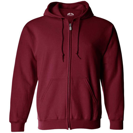 Wholesale Mens Heavy Blend Full-Zip Hooded Sweatshirt Sweatshirts/Fleece Joe's USA Cardinal